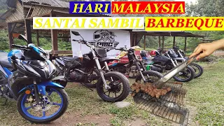 santai sambil barbeque di sungai lopo hulu langat geng motor