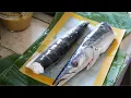 Download Lagu How to Grilled Fish in Banana leaf? Grilled Barracuda! | Cooking Video