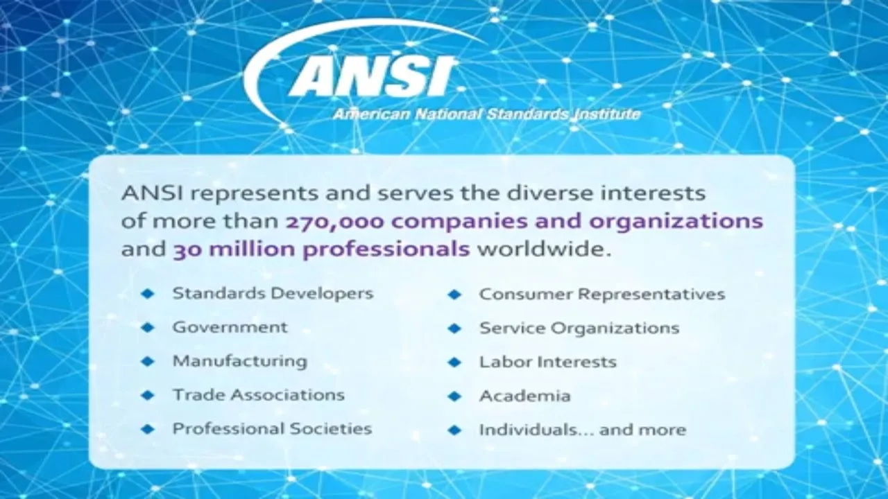 ANSI - American National Standards Institute