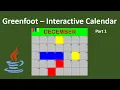 Greenfoot Tutorial - Interactive Calendar