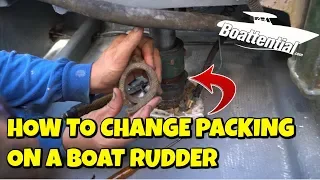 how to remove and replace packing in a rudder