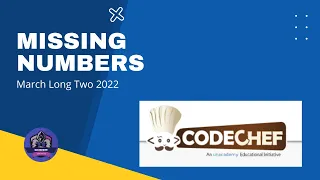 Missing Numbers Problem Code MISS - NUM CodeChef Solution Python3