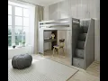Loft Bed with Desk and Staircase - Bunk Beds Canada