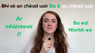 How to use the COPULA in Irish 💚 Past tense + conditional (as Gaeilge)