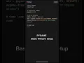 Pygame - Basic Window Setup Pygame python tutorial