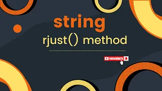RK rjust string method in python