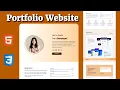 How to Create a Responsive Portfolio Website Using HTML and CSS Only - Easy Tutorial