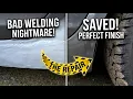 Restoring Damaged Car Arch and Rocker Panel Bodywork Prep