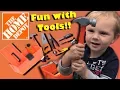 BEST TODDLER S JUST LIKE DADDY TODDLER PLAYS WITH HOME DEPOT TOY TOOLBOX TOOL SET