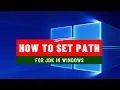 How to set path permanently for Java in Windows 10