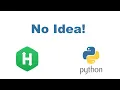 No Idea using Python