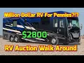So Many RV s At Auction Cheap Copart Walk Around Did I