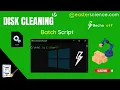 Free-up space and speed-up computer performance using batch script free Run batch script using CMD