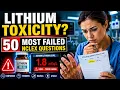 50 Most Failed Psychiatric Pharmacology Lithium MAOI Restrictions NCLEX Mastery