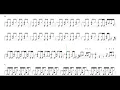 Download Lagu Avenged Sevenfold-Dear God | Drum Score, Drum Sheet Music