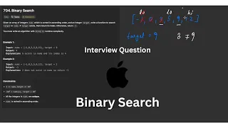 Binary Search - Leetcode 704