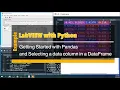 LabVIEW with Python Getting Started with Pandas and Selecting a data column in a DataFrame
