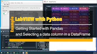 LabVIEW with Python Getting Started with Pandas and Selecting a data column in a DataFrame
