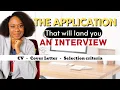 CV Cover Letter Selection Criteria for Entry level Social Workers - The JOBS series