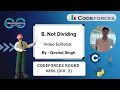 B Not Dividing Codeforces Round Div 2 Codeforces DCC NIT-A