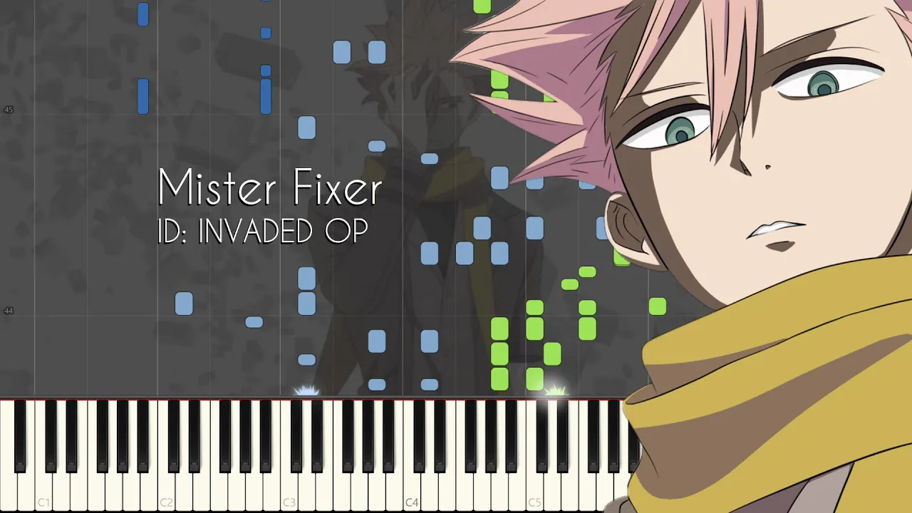 Mister Fixer - ID: INVADED Opening Theme - Piano Arrangement [Synthesia]