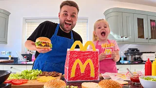 We Cooked a Home Made McDonalds (daddy & daughter)