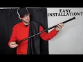 Amazon Basics Tension Curtain Rod Installation and Review