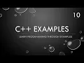 C Example 10 - Parallell Arrays