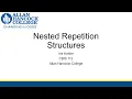CBIS 112 Nested Loops