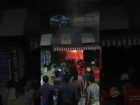Car Accessories Shop On Fire In puducherry #fire
