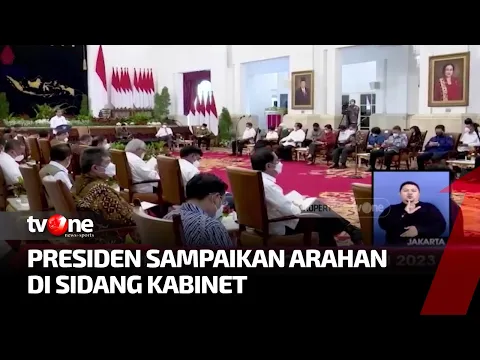 Presiden Jokowi Berikan Arahan saat Sidang Kabinet Terkait Krisis Pangan