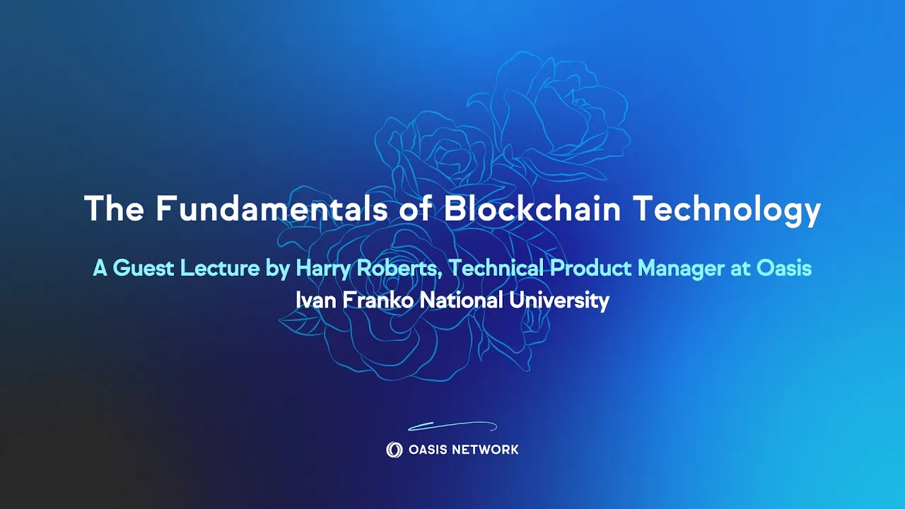 The Fundamentals of Blockchain Technology — Harry Roberts at the Ivan Franko National University