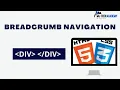 HOW TO CREATE A BREADCRUMB NAVIGATION HTML CSS JS