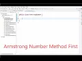 JAVA program to find out Armstrong number Method first