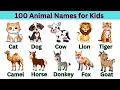 Download Lagu 100 Animal Names for Kids | Wild Animals Names with Pictures | English Vocabulary | Animals Names