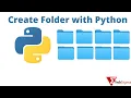 Create Folder with Python How to create directory using python How to create Folder in Python