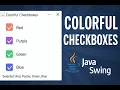 Colorful Custom Checkboxes in Java Swing Modern UI Design Tutorial