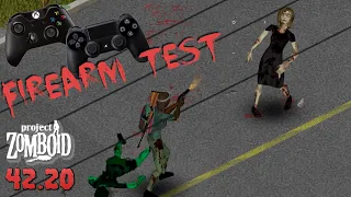 Practicing How To Use Guns With a Controller In Project Zomboid Build 42 Stable