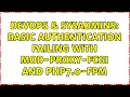 DevOps SysAdmins basic authentication failing with mod-proxy-fcgi and php7 0-fpm