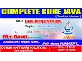 Core Java - java lang package