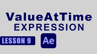 Value At Time Expression l After Effects Expression Training Lesson 9