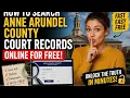 How to search Anne Arundel County court records online for free