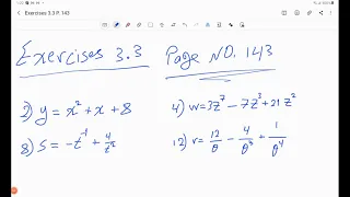 Exercises 3 3 Page 143 
