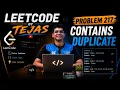 Leetcode 217 Contains Duplicate