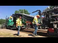 New Jackson County road-paving machine in action