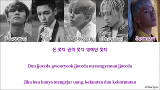 big bang sober han rom ind color code lyrics 