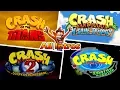 Crash Bandicoot All Intros - Evolution (1996-2018)