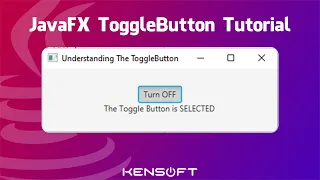 JavaFX ToggleButton Tutorial Perfect for beginners