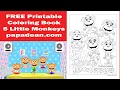 Five little Monkeys coloring book Papa Dean