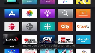 How to sign in to TV apps on a canadian ATV